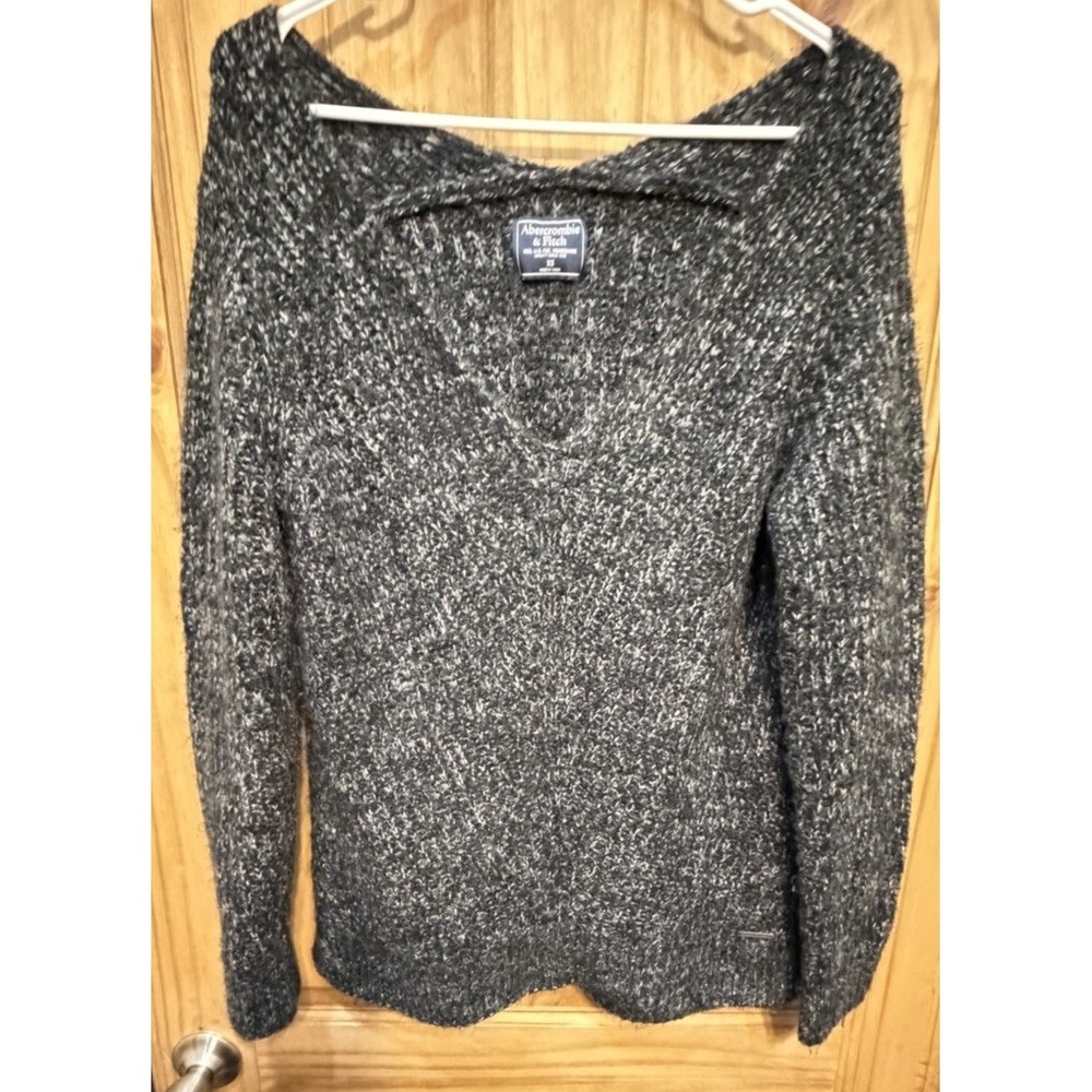 Abercrombie‎ & Fitch Gray Knit Sweater XS Cozy Casual Pullover